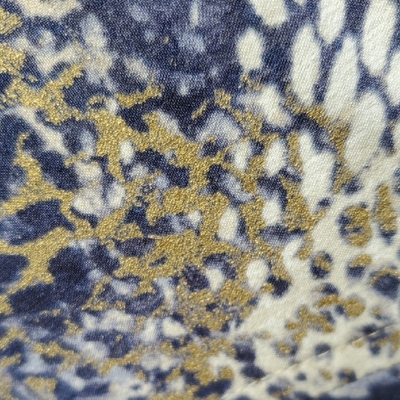 Chico's Blue Utility Jacket with Versatile Designgold Mettalic Accents - Picture 10 of 15